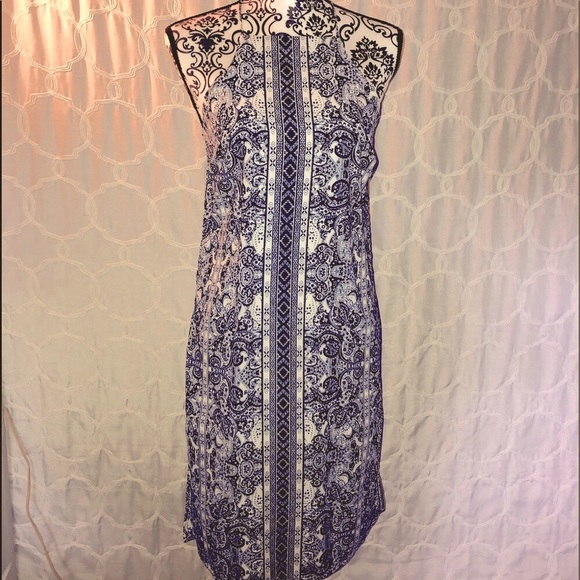 ☀️HIGH NECK SUMMER DRESS ☀️GORG BACK!☀️SZ SMALL☀️ - Picture 4 of 16